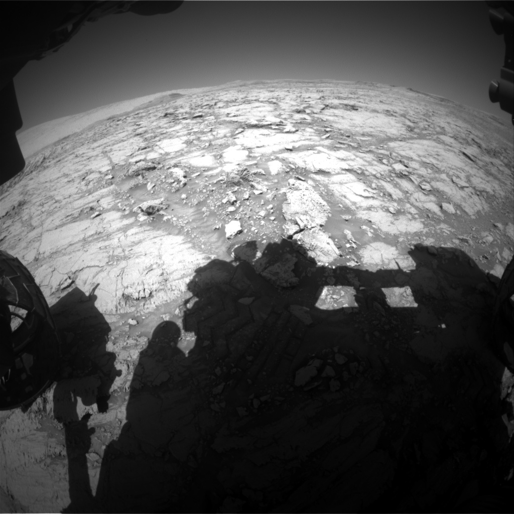 Nasa's Mars rover Curiosity acquired this image using its Front Hazard Avoidance Camera (Front Hazcam) on Sol 1844, at drive 1342, site number 66