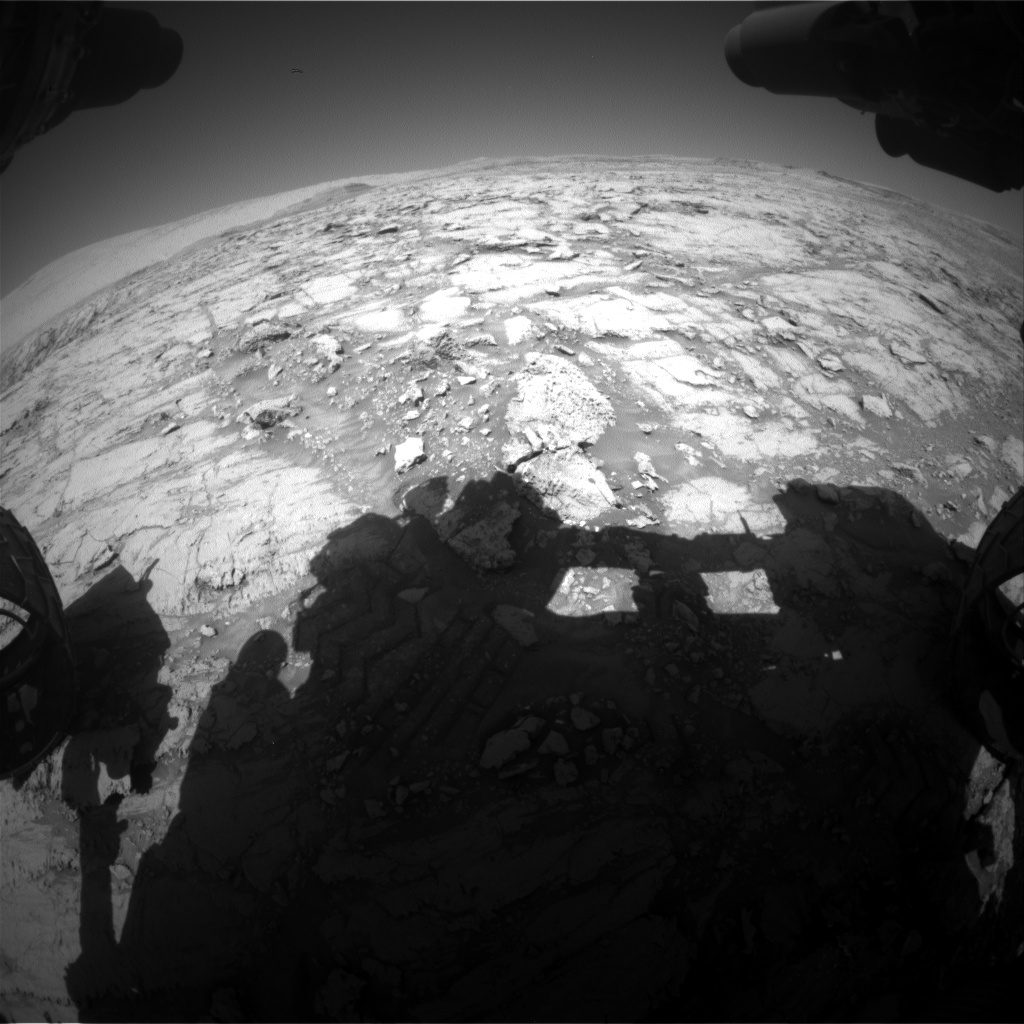 Nasa's Mars rover Curiosity acquired this image using its Front Hazard Avoidance Camera (Front Hazcam) on Sol 1844, at drive 1342, site number 66