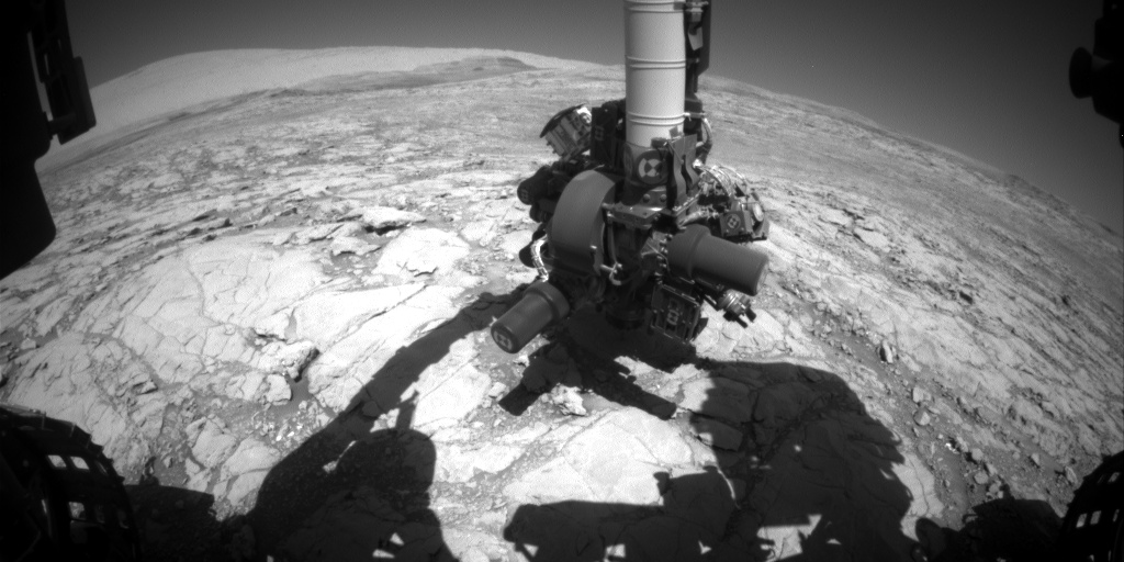 Nasa's Mars rover Curiosity acquired this image using its Front Hazard Avoidance Camera (Front Hazcam) on Sol 1848, at drive 1516, site number 66