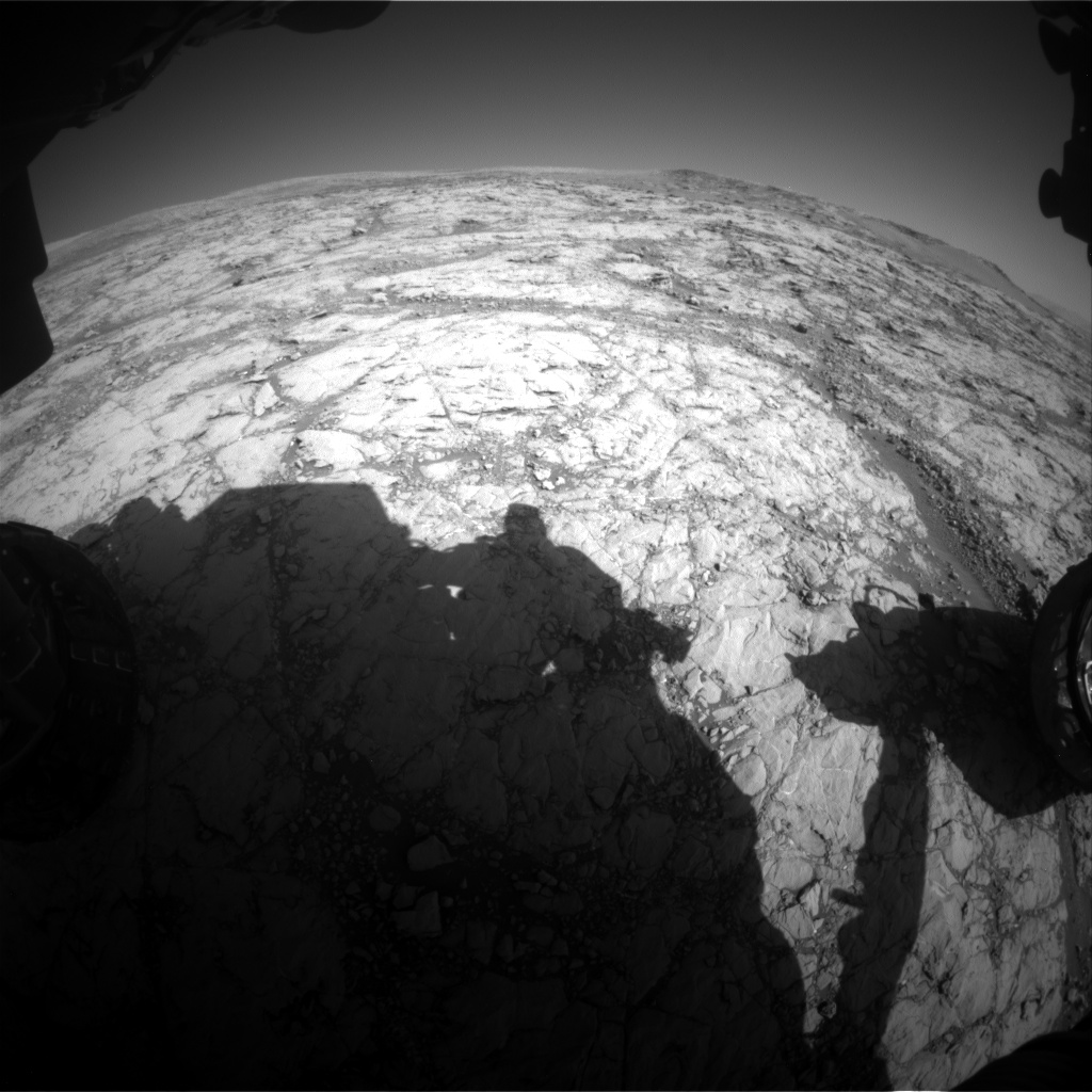 Nasa's Mars rover Curiosity acquired this image using its Front Hazard Avoidance Camera (Front Hazcam) on Sol 1850, at drive 1804, site number 66