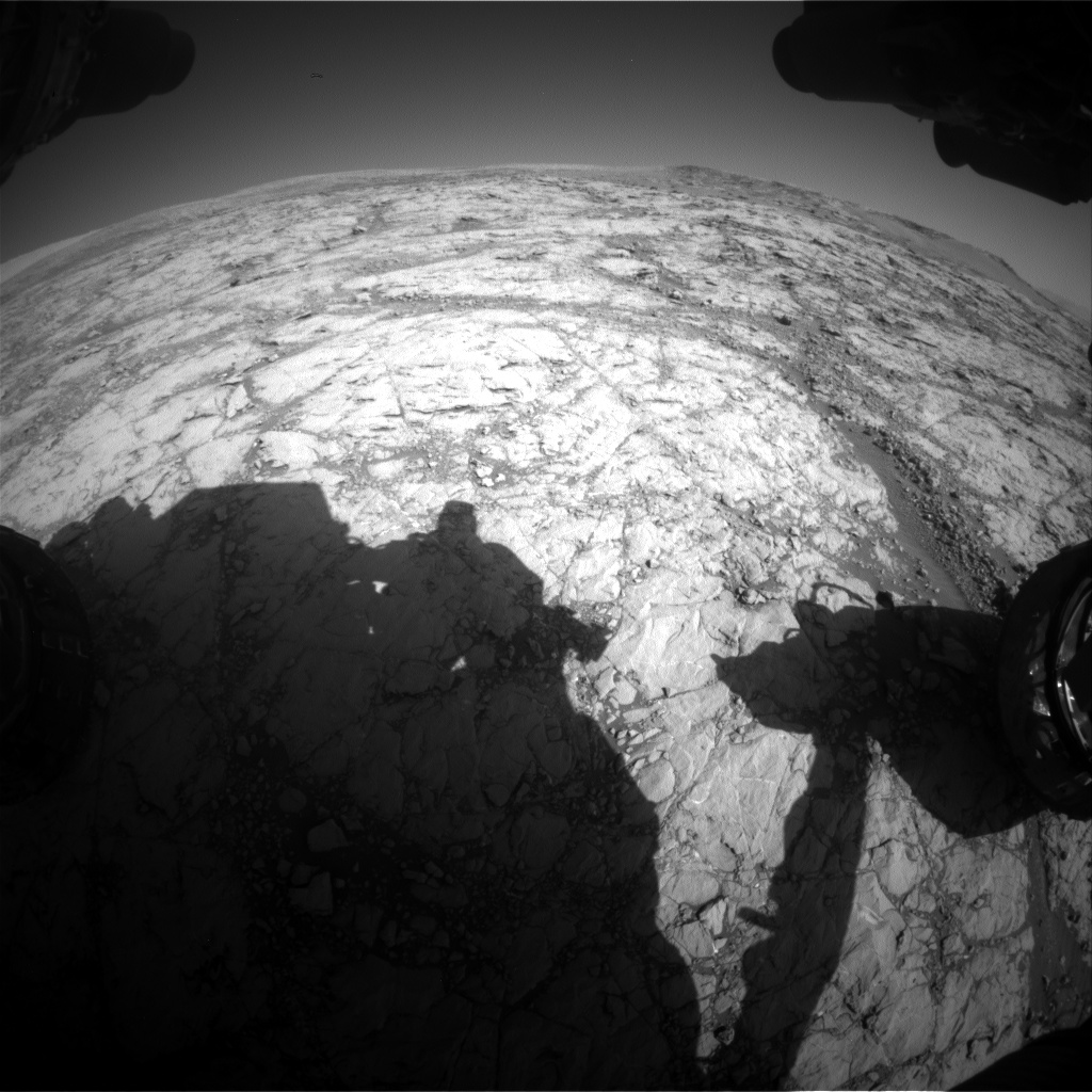 Nasa's Mars rover Curiosity acquired this image using its Front Hazard Avoidance Camera (Front Hazcam) on Sol 1850, at drive 1804, site number 66