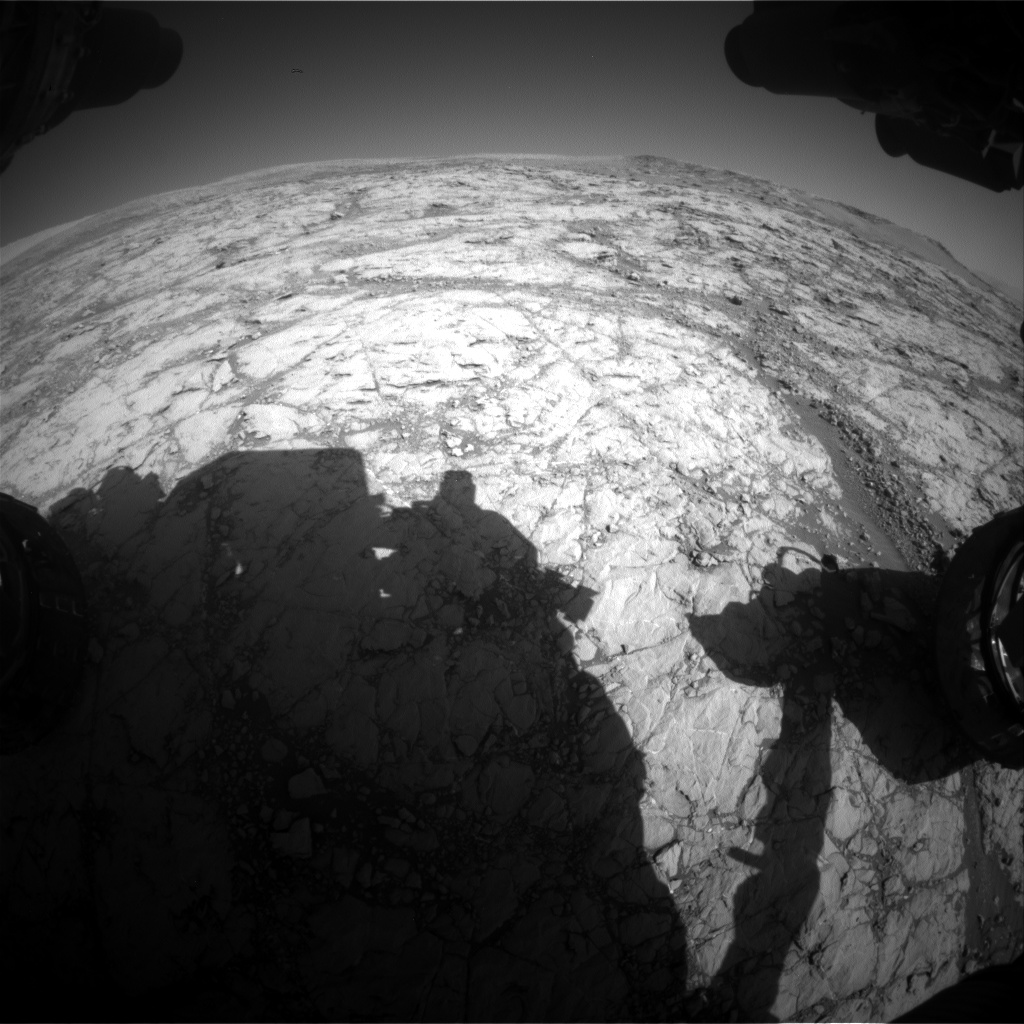 Nasa's Mars rover Curiosity acquired this image using its Front Hazard Avoidance Camera (Front Hazcam) on Sol 1857, at drive 1804, site number 66