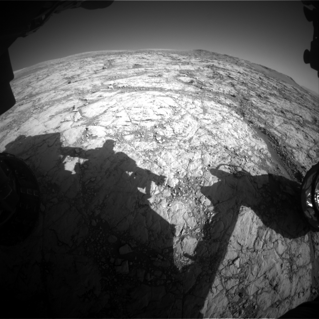 Nasa's Mars rover Curiosity acquired this image using its Front Hazard Avoidance Camera (Front Hazcam) on Sol 1861, at drive 1804, site number 66