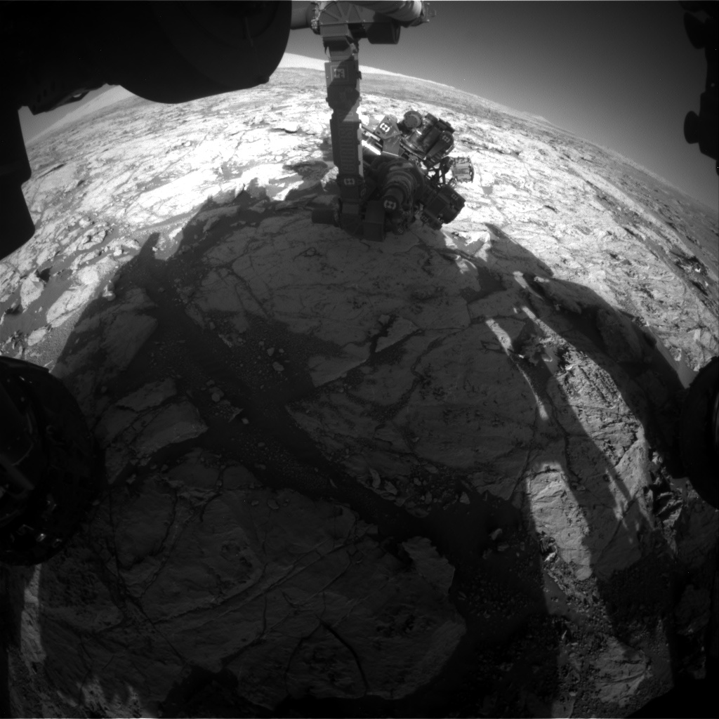 Nasa's Mars rover Curiosity acquired this image using its Front Hazard Avoidance Camera (Front Hazcam) on Sol 1868, at drive 2168, site number 66