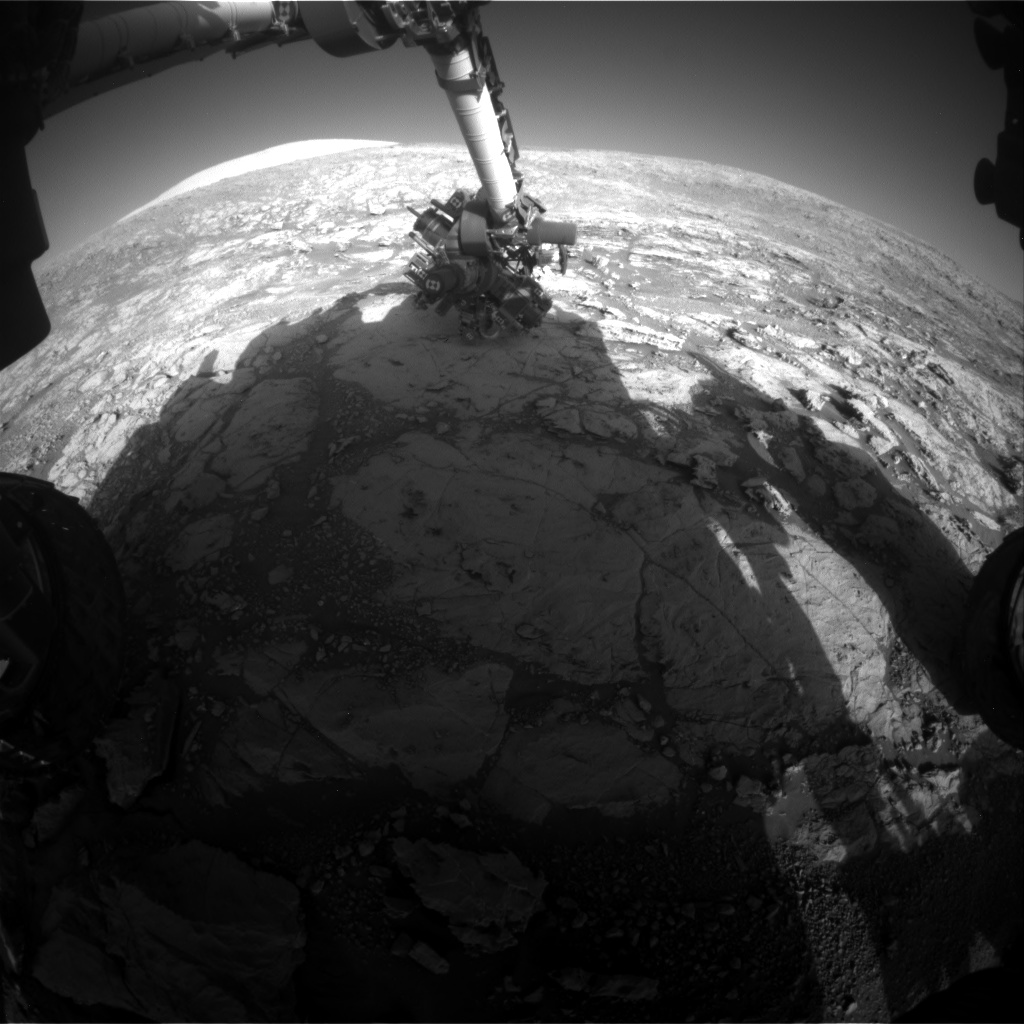 Nasa's Mars rover Curiosity acquired this image using its Front Hazard Avoidance Camera (Front Hazcam) on Sol 1870, at drive 2312, site number 66