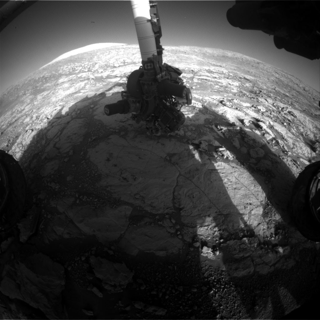 Nasa's Mars rover Curiosity acquired this image using its Front Hazard Avoidance Camera (Front Hazcam) on Sol 1870, at drive 2312, site number 66