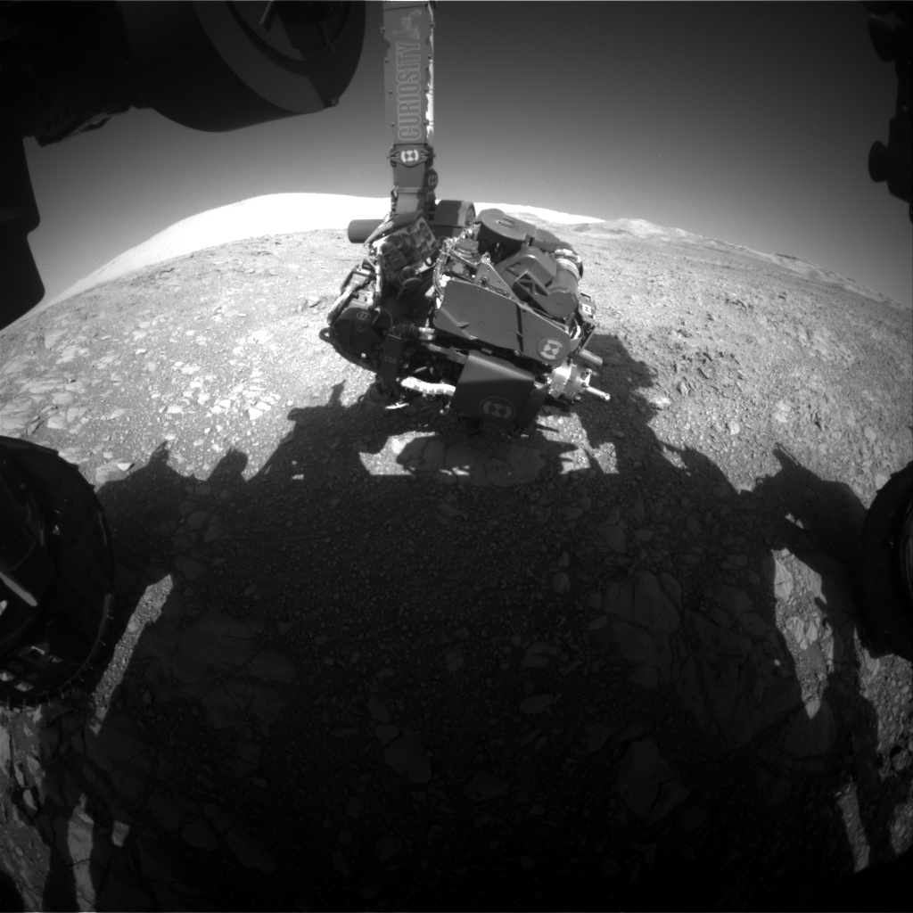 Nasa's Mars rover Curiosity acquired this image using its Front Hazard Avoidance Camera (Front Hazcam) on Sol 1875, at drive 2430, site number 66