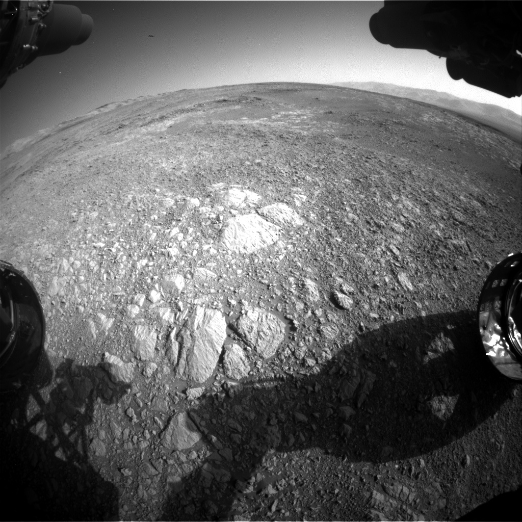 Nasa's Mars rover Curiosity acquired this image using its Front Hazard Avoidance Camera (Front Hazcam) on Sol 1877, at drive 0, site number 67