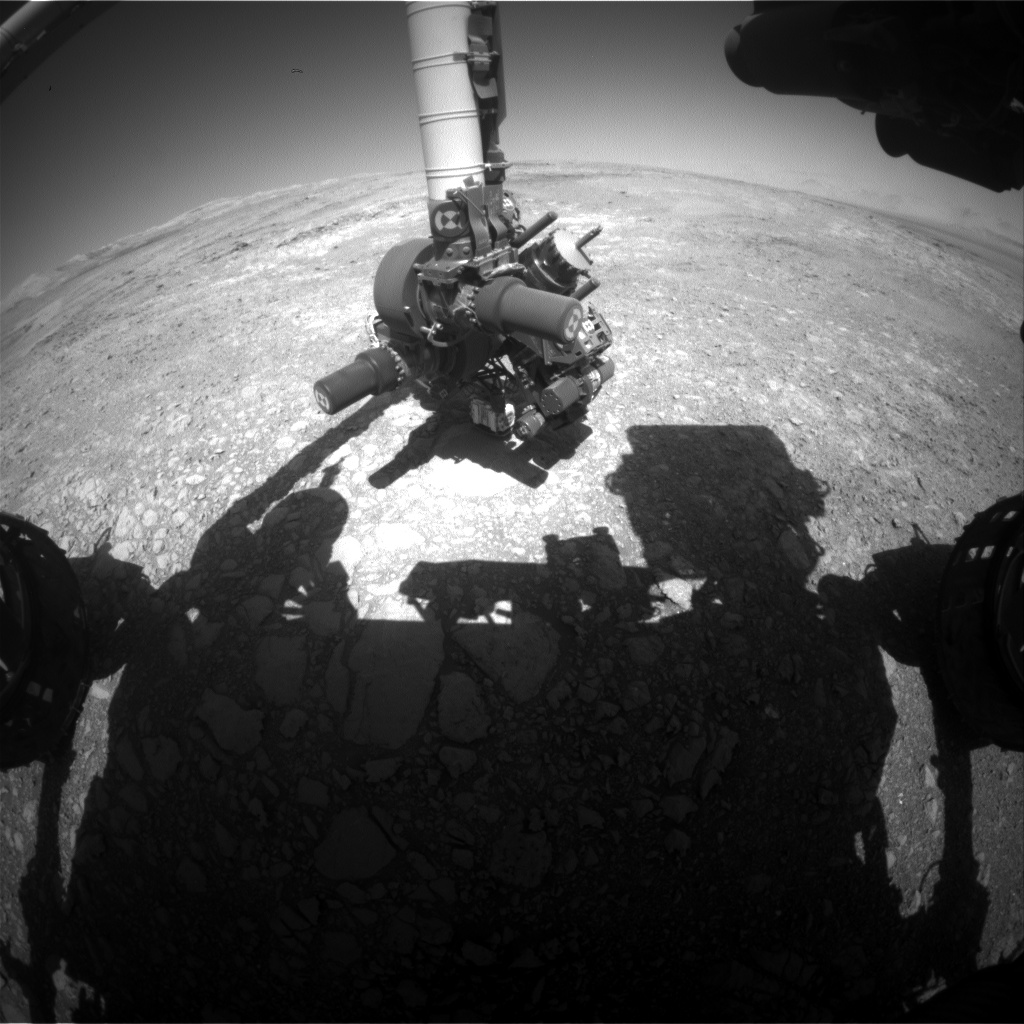 Nasa's Mars rover Curiosity acquired this image using its Front Hazard Avoidance Camera (Front Hazcam) on Sol 1880, at drive 0, site number 67