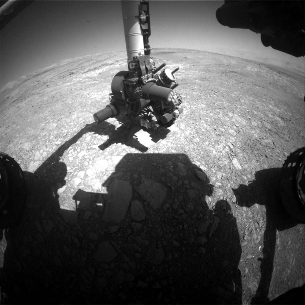 Nasa's Mars rover Curiosity acquired this image using its Front Hazard Avoidance Camera (Front Hazcam) on Sol 1881, at drive 0, site number 67