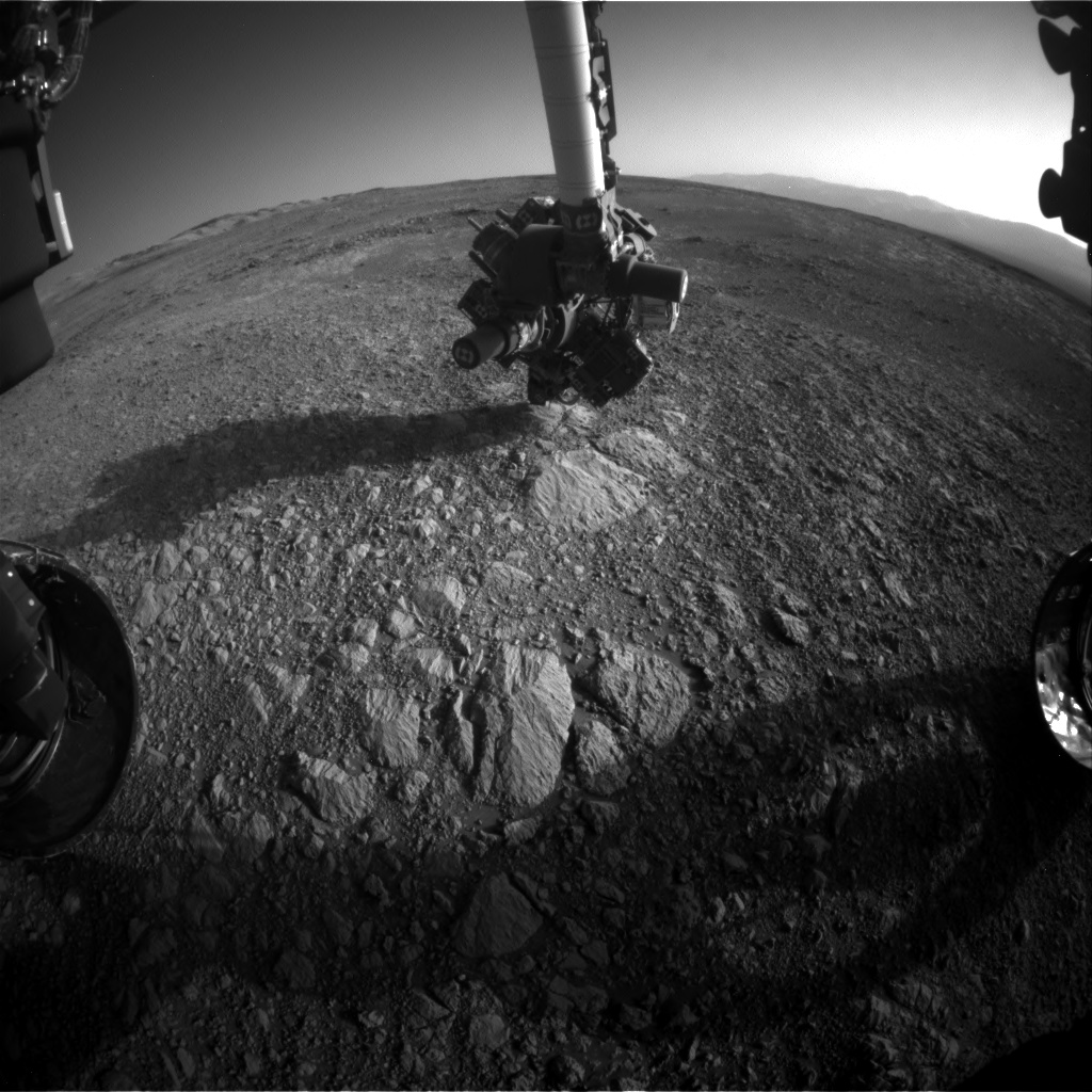 Nasa's Mars rover Curiosity acquired this image using its Front Hazard Avoidance Camera (Front Hazcam) on Sol 1886, at drive 0, site number 67