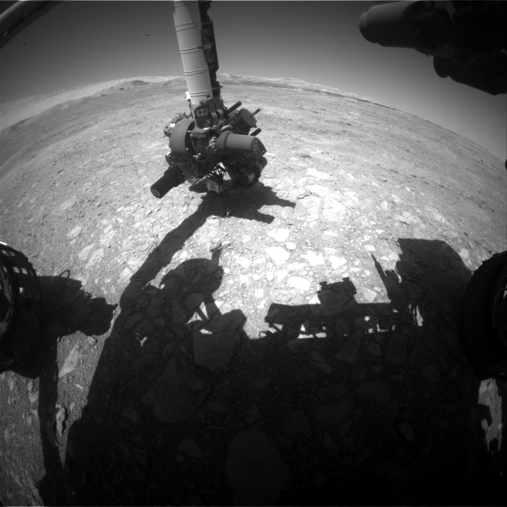 Nasa's Mars rover Curiosity acquired this image using its Front Hazard Avoidance Camera (Front Hazcam) on Sol 1889, at drive 216, site number 67