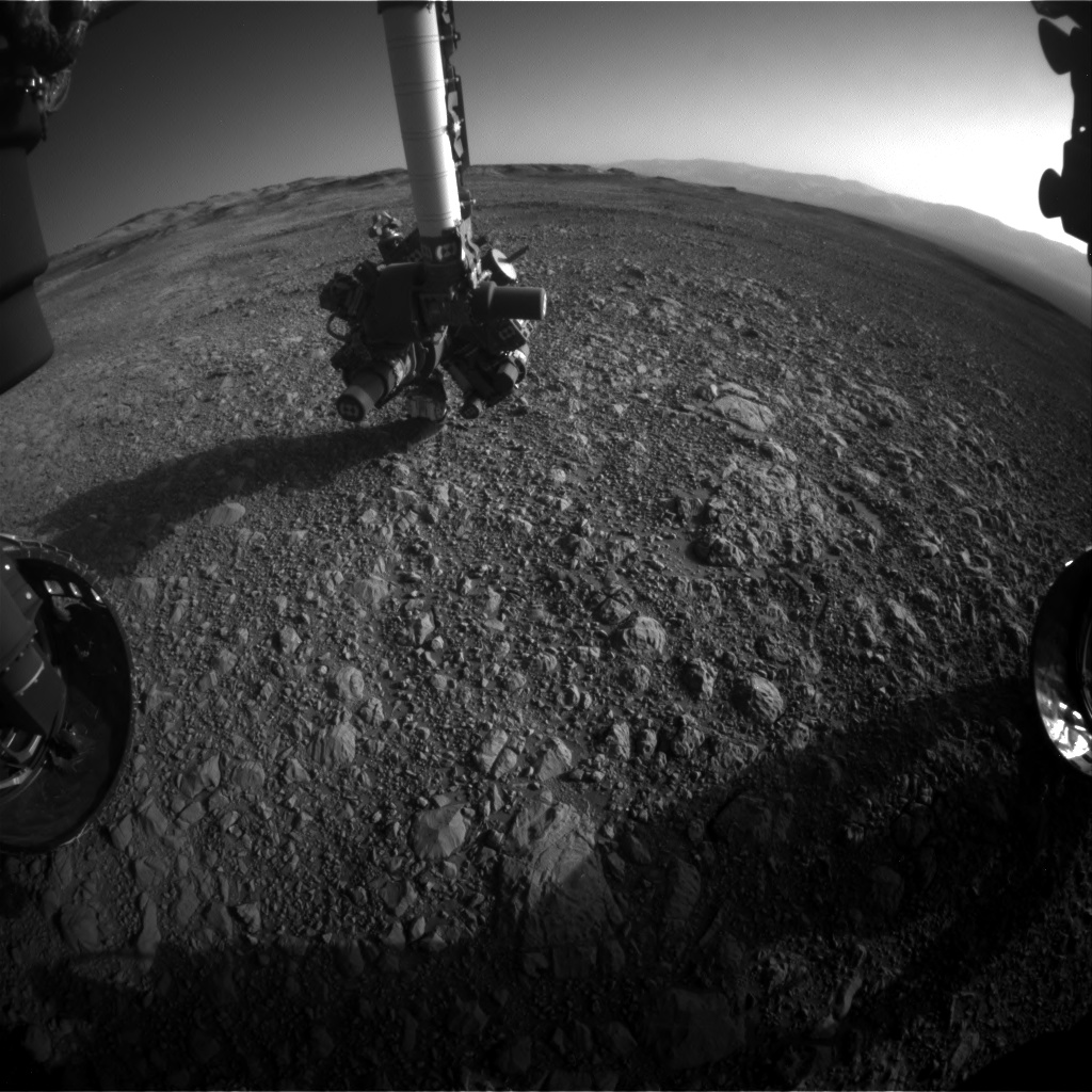 Nasa's Mars rover Curiosity acquired this image using its Front Hazard Avoidance Camera (Front Hazcam) on Sol 1892, at drive 650, site number 67