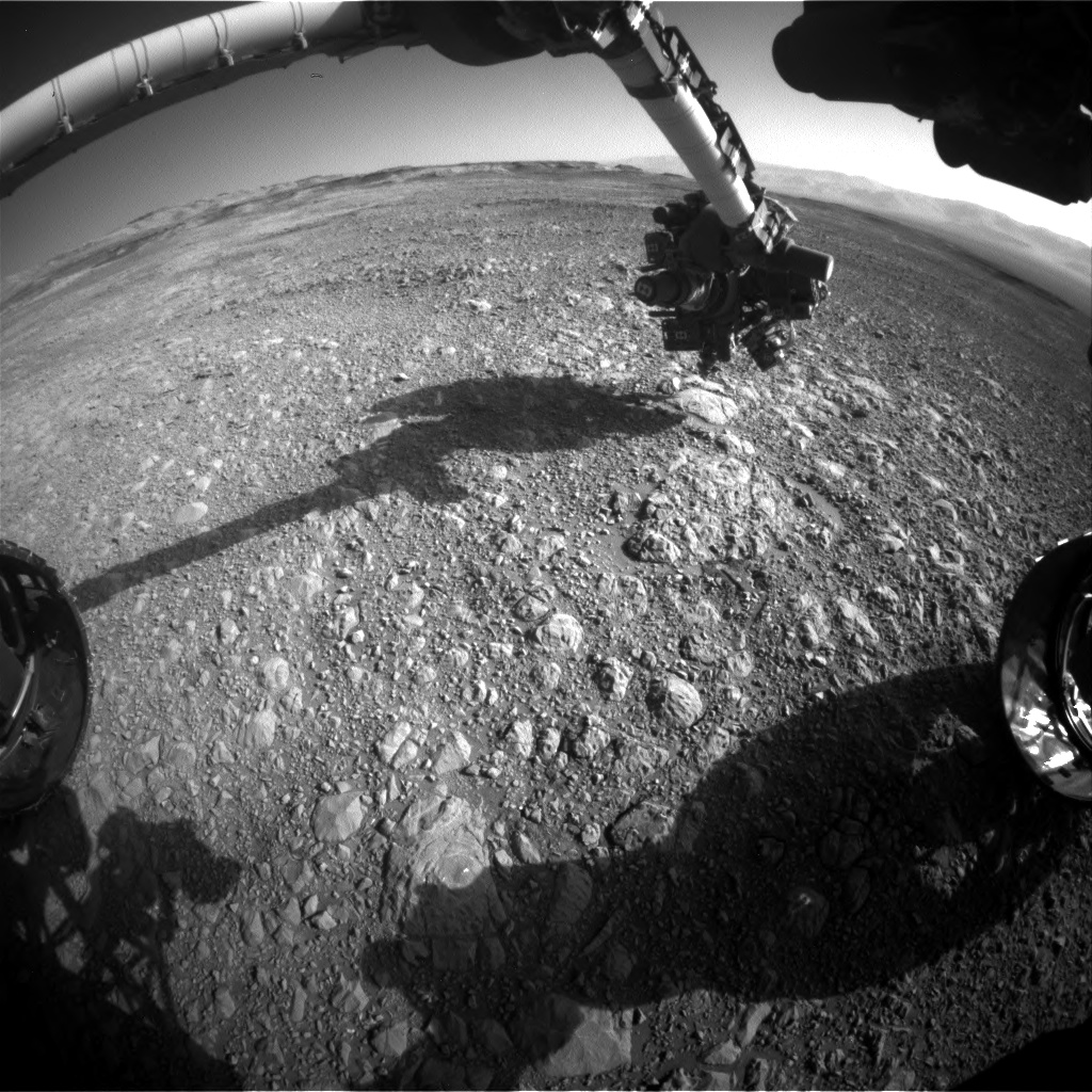 Nasa's Mars rover Curiosity acquired this image using its Front Hazard Avoidance Camera (Front Hazcam) on Sol 1892, at drive 650, site number 67