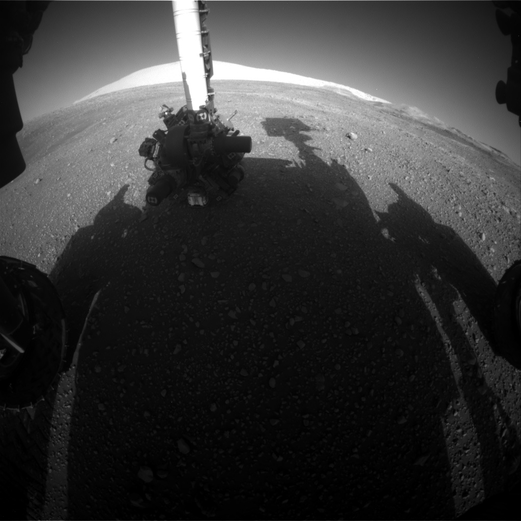Nasa's Mars rover Curiosity acquired this image using its Front Hazard Avoidance Camera (Front Hazcam) on Sol 1898, at drive 1016, site number 67