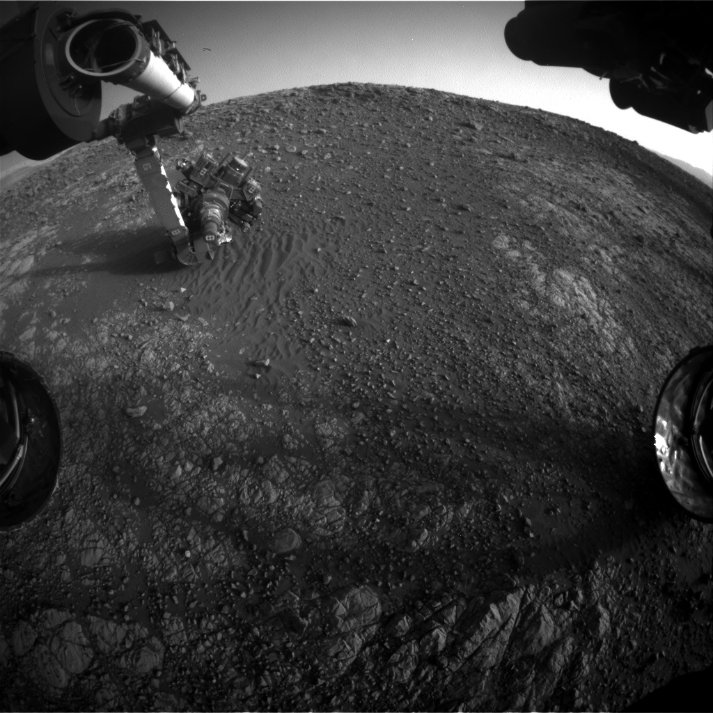 Nasa's Mars rover Curiosity acquired this image using its Front Hazard Avoidance Camera (Front Hazcam) on Sol 1902, at drive 1238, site number 67
