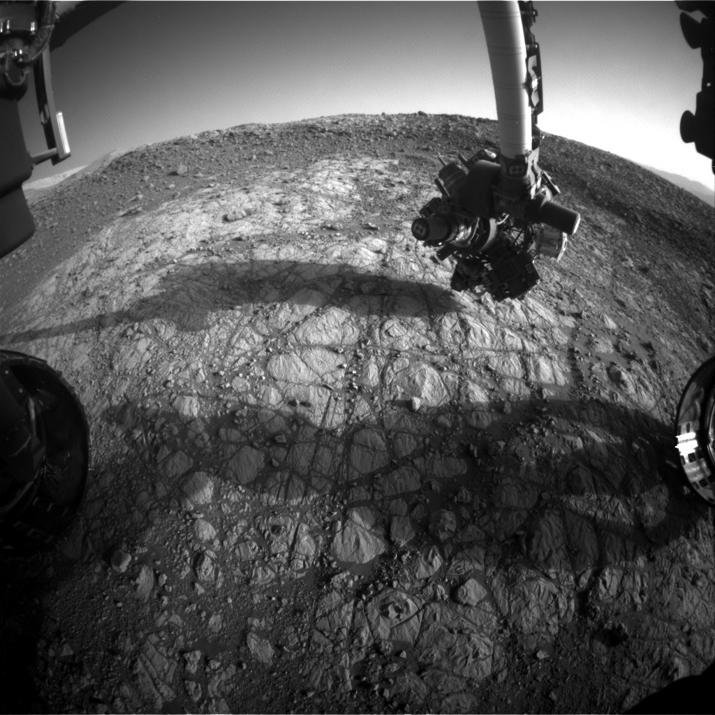 Nasa's Mars rover Curiosity acquired this image using its Front Hazard Avoidance Camera (Front Hazcam) on Sol 1904, at drive 1358, site number 67