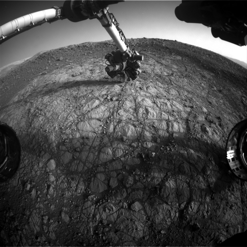 Nasa's Mars rover Curiosity acquired this image using its Front Hazard Avoidance Camera (Front Hazcam) on Sol 1904, at drive 1358, site number 67