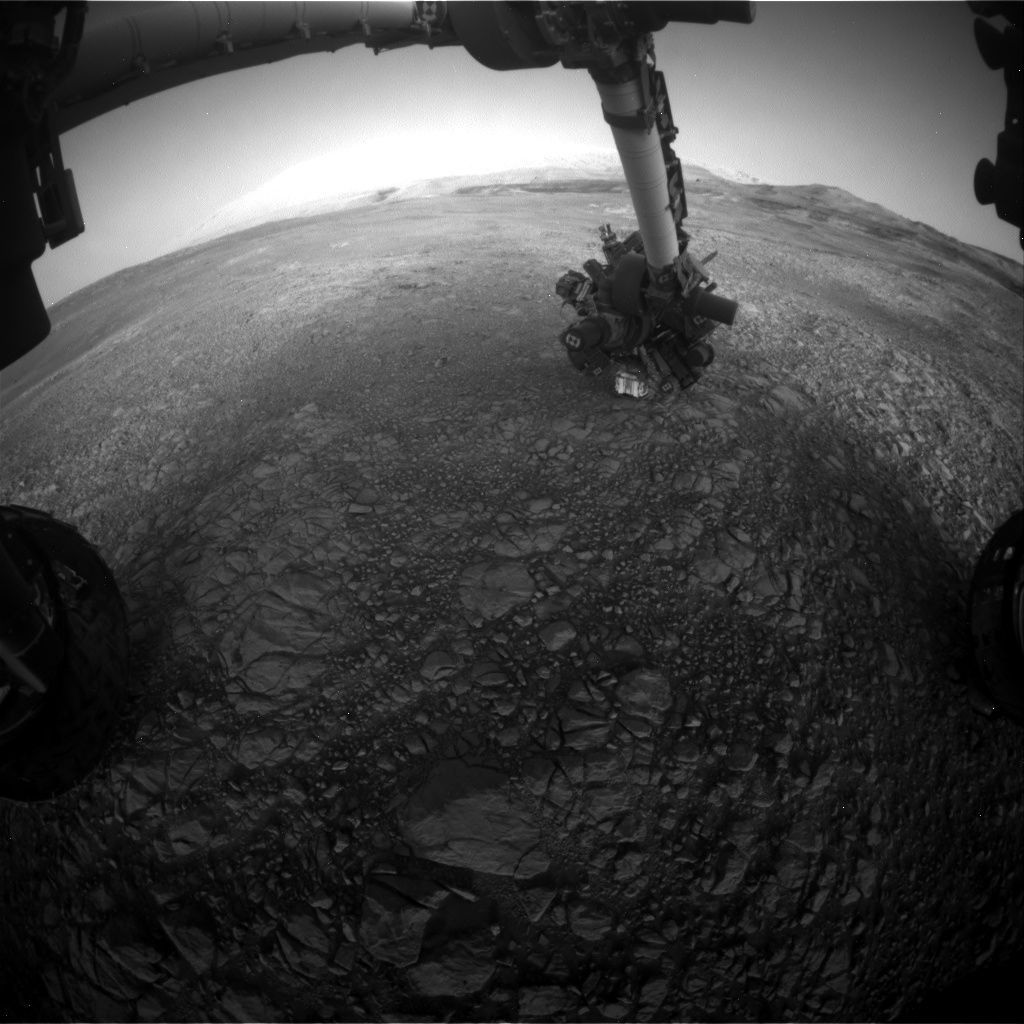 Nasa's Mars rover Curiosity acquired this image using its Front Hazard Avoidance Camera (Front Hazcam) on Sol 1906, at drive 1494, site number 67