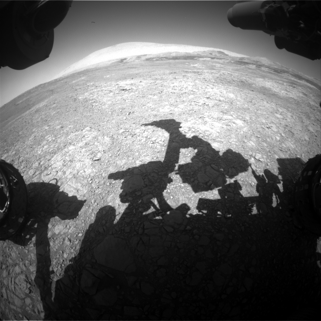 Nasa's Mars rover Curiosity acquired this image using its Front Hazard Avoidance Camera (Front Hazcam) on Sol 1910, at drive 1494, site number 67