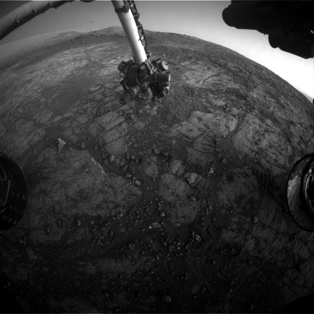 Nasa's Mars rover Curiosity acquired this image using its Front Hazard Avoidance Camera (Front Hazcam) on Sol 1911, at drive 1714, site number 67