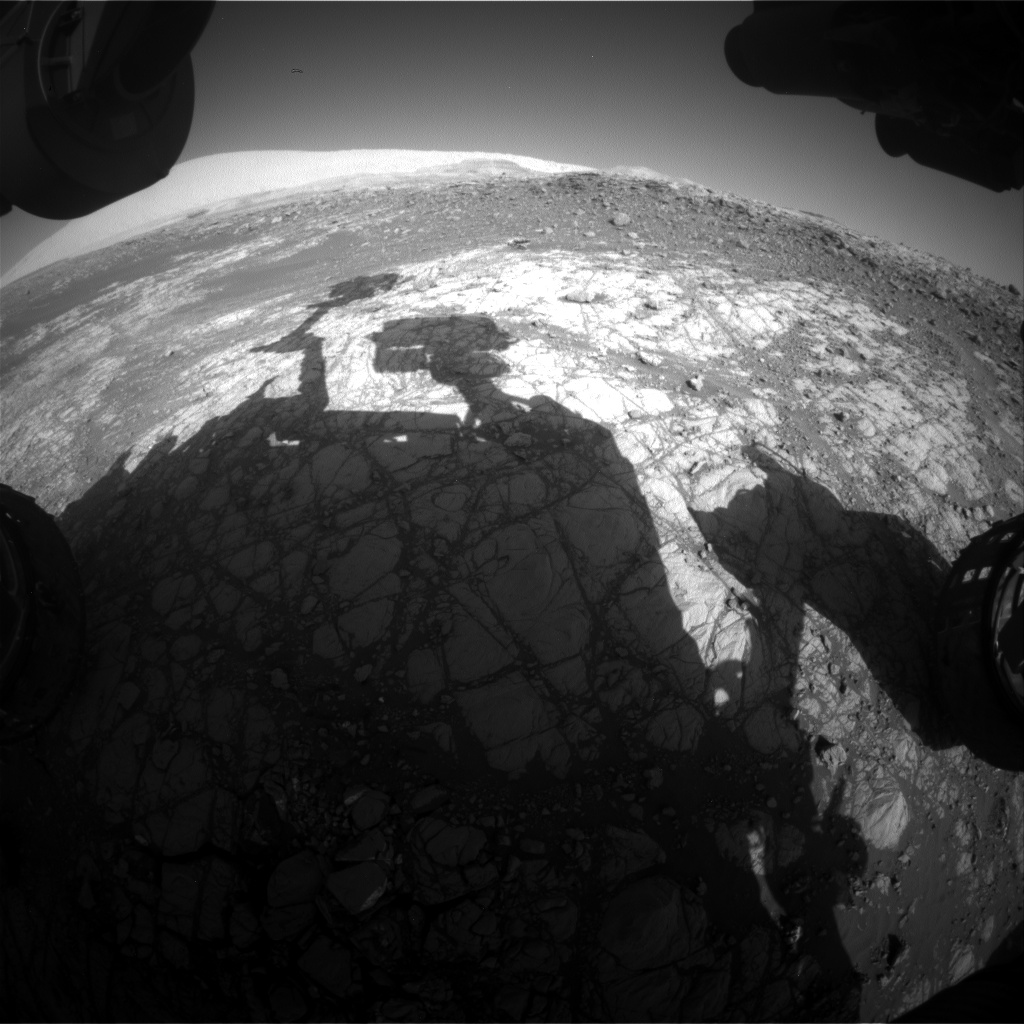 Nasa's Mars rover Curiosity acquired this image using its Front Hazard Avoidance Camera (Front Hazcam) on Sol 1912, at drive 1762, site number 67