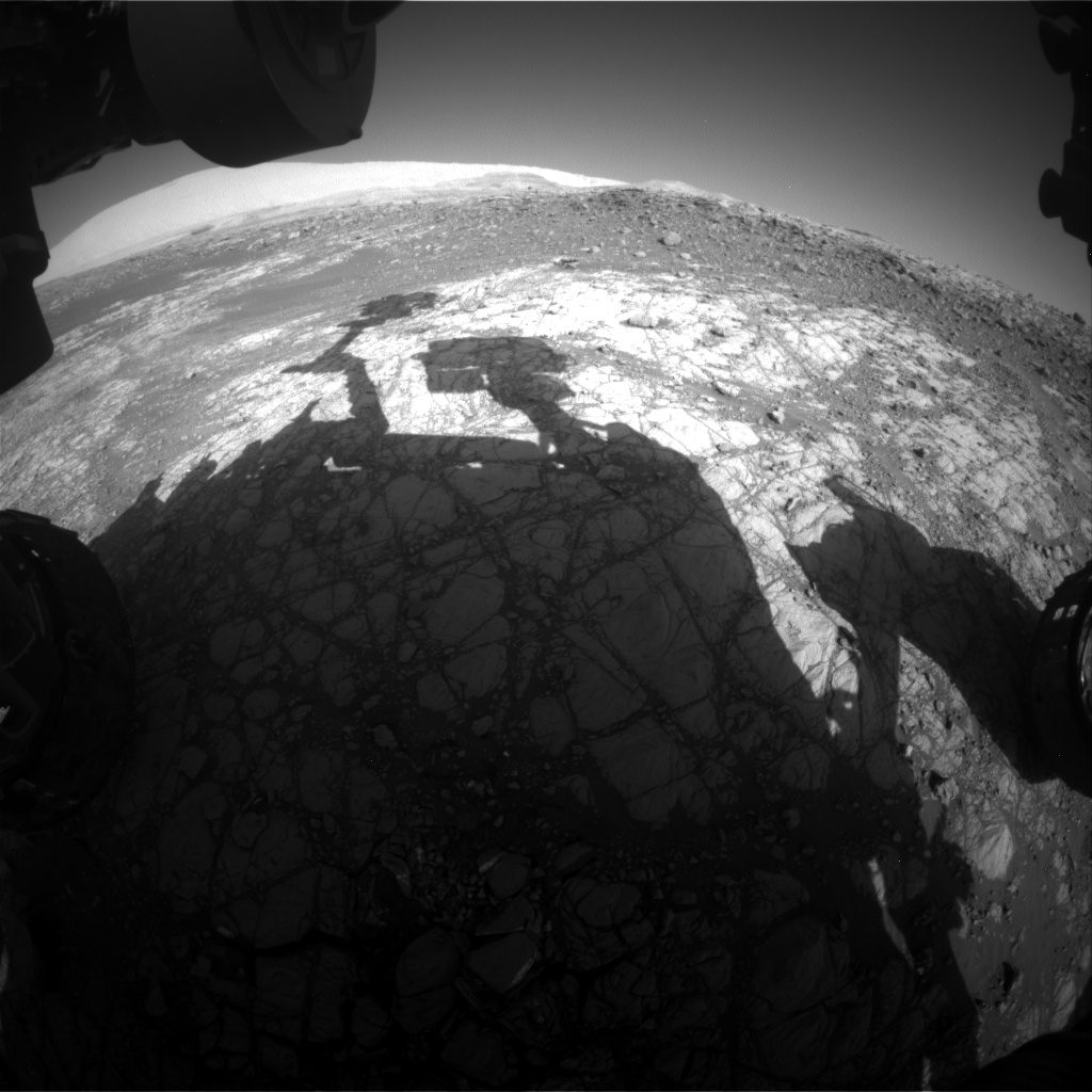 Nasa's Mars rover Curiosity acquired this image using its Front Hazard Avoidance Camera (Front Hazcam) on Sol 1915, at drive 1762, site number 67