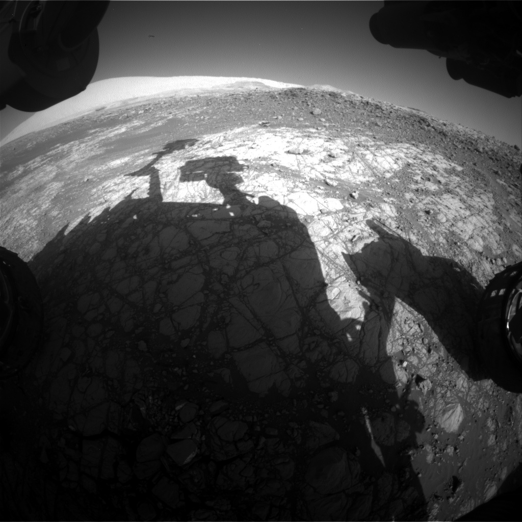 Nasa's Mars rover Curiosity acquired this image using its Front Hazard Avoidance Camera (Front Hazcam) on Sol 1918, at drive 1762, site number 67