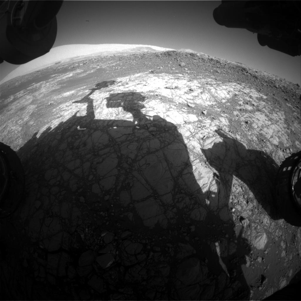 Nasa's Mars rover Curiosity acquired this image using its Front Hazard Avoidance Camera (Front Hazcam) on Sol 1919, at drive 1762, site number 67