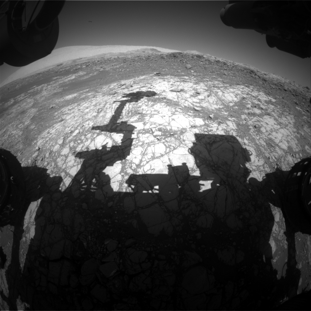 Nasa's Mars rover Curiosity acquired this image using its Front Hazard Avoidance Camera (Front Hazcam) on Sol 1921, at drive 1762, site number 67