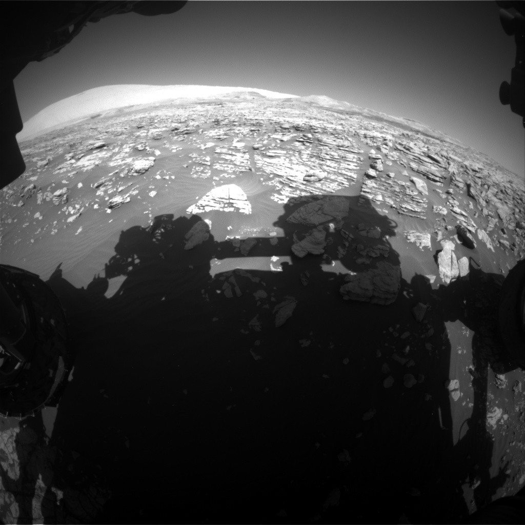 Nasa's Mars rover Curiosity acquired this image using its Front Hazard Avoidance Camera (Front Hazcam) on Sol 1924, at drive 1846, site number 67