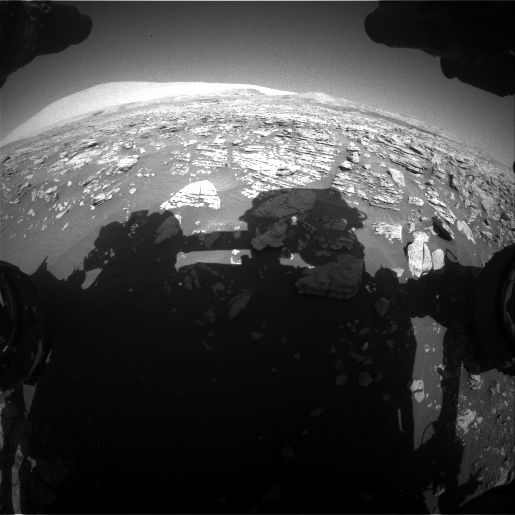 Nasa's Mars rover Curiosity acquired this image using its Front Hazard Avoidance Camera (Front Hazcam) on Sol 1924, at drive 1846, site number 67