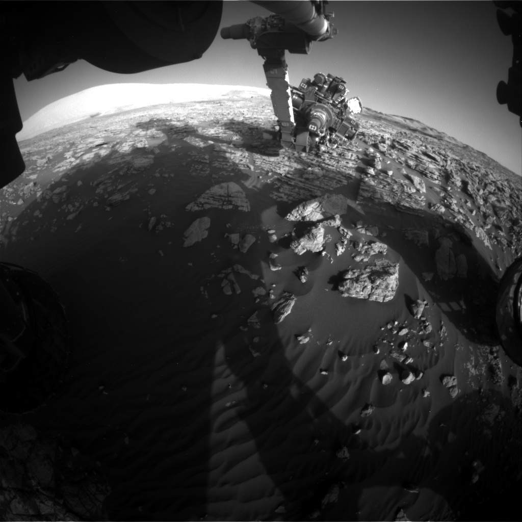 Nasa's Mars rover Curiosity acquired this image using its Front Hazard Avoidance Camera (Front Hazcam) on Sol 1927, at drive 1846, site number 67