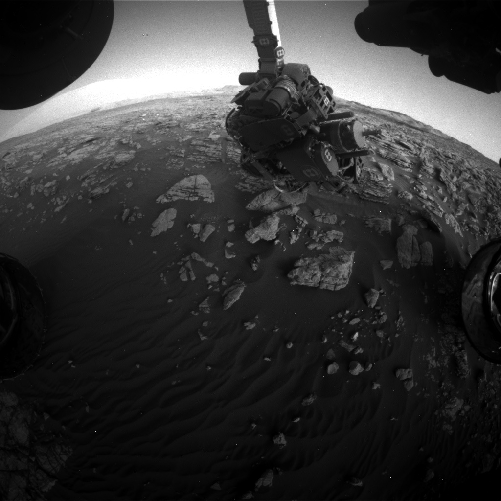 Nasa's Mars rover Curiosity acquired this image using its Front Hazard Avoidance Camera (Front Hazcam) on Sol 1927, at drive 1846, site number 67