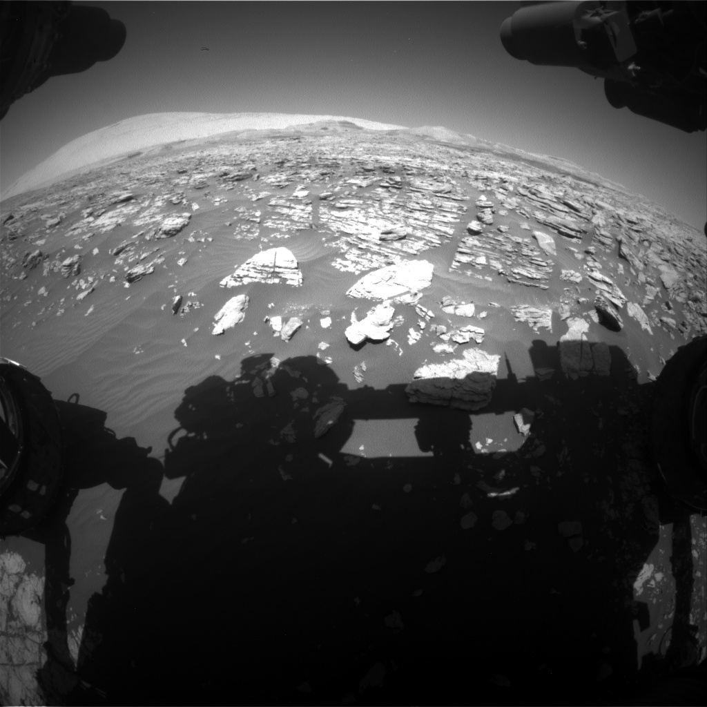 Nasa's Mars rover Curiosity acquired this image using its Front Hazard Avoidance Camera (Front Hazcam) on Sol 1928, at drive 1846, site number 67