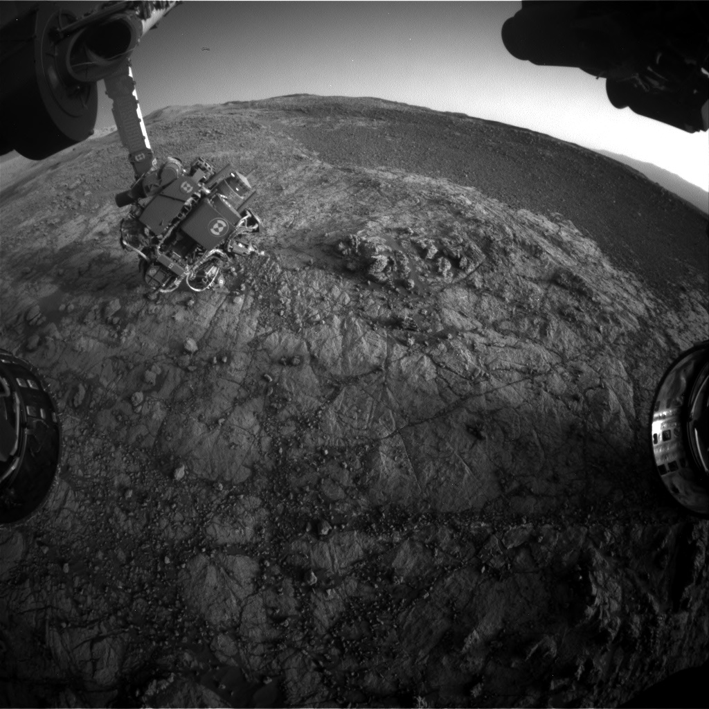 Nasa's Mars rover Curiosity acquired this image using its Front Hazard Avoidance Camera (Front Hazcam) on Sol 1931, at drive 2420, site number 67
