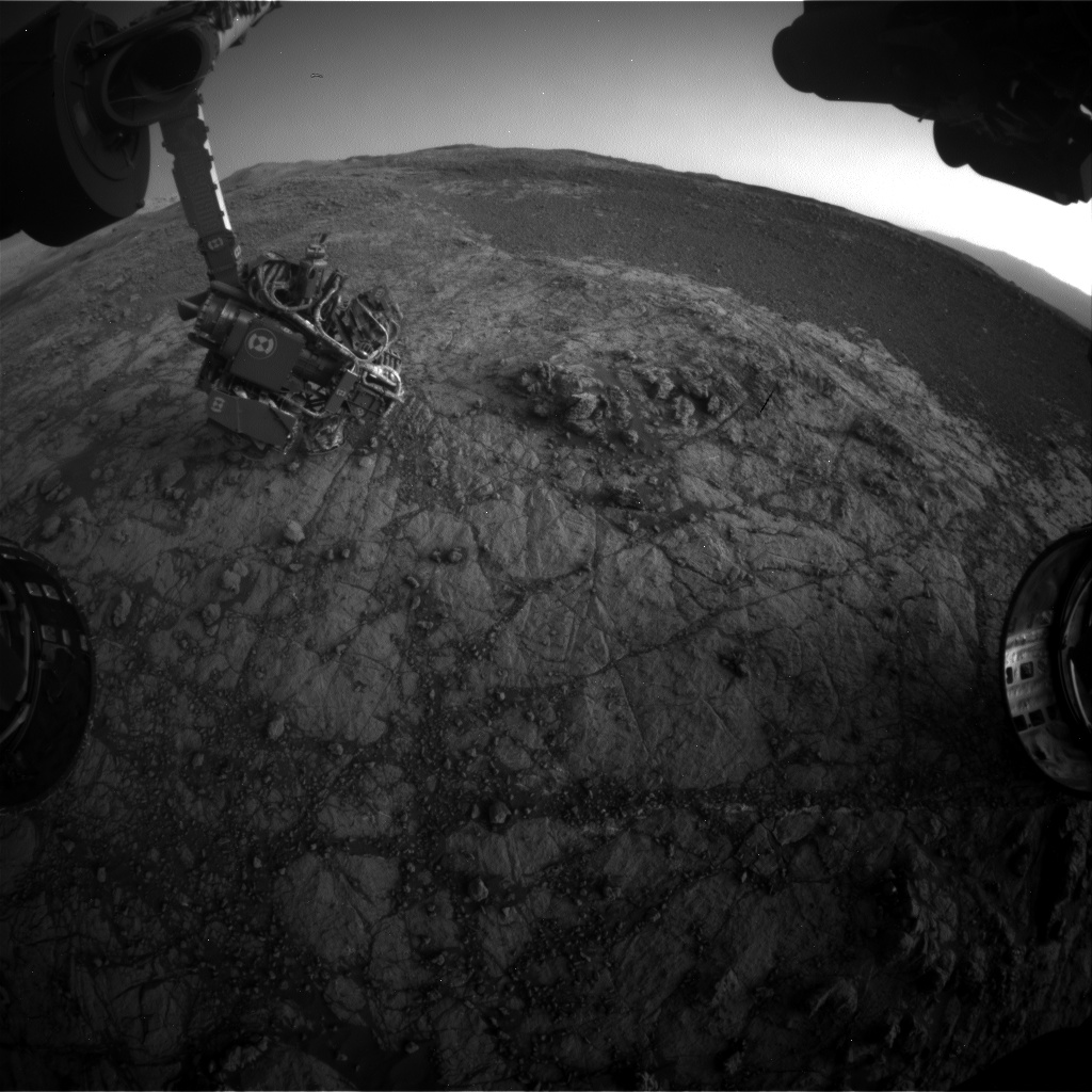Nasa's Mars rover Curiosity acquired this image using its Front Hazard Avoidance Camera (Front Hazcam) on Sol 1931, at drive 2420, site number 67