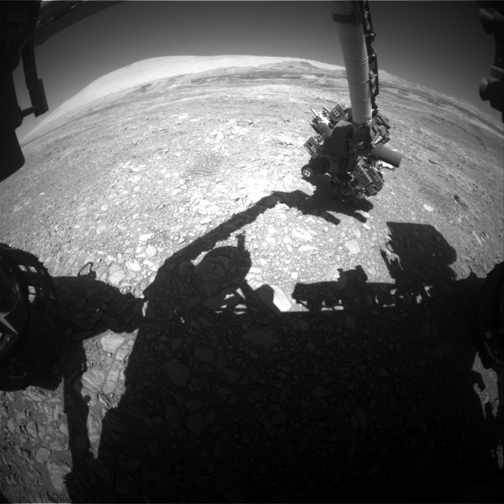 Nasa's Mars rover Curiosity acquired this image using its Front Hazard Avoidance Camera (Front Hazcam) on Sol 1954, at drive 214, site number 68