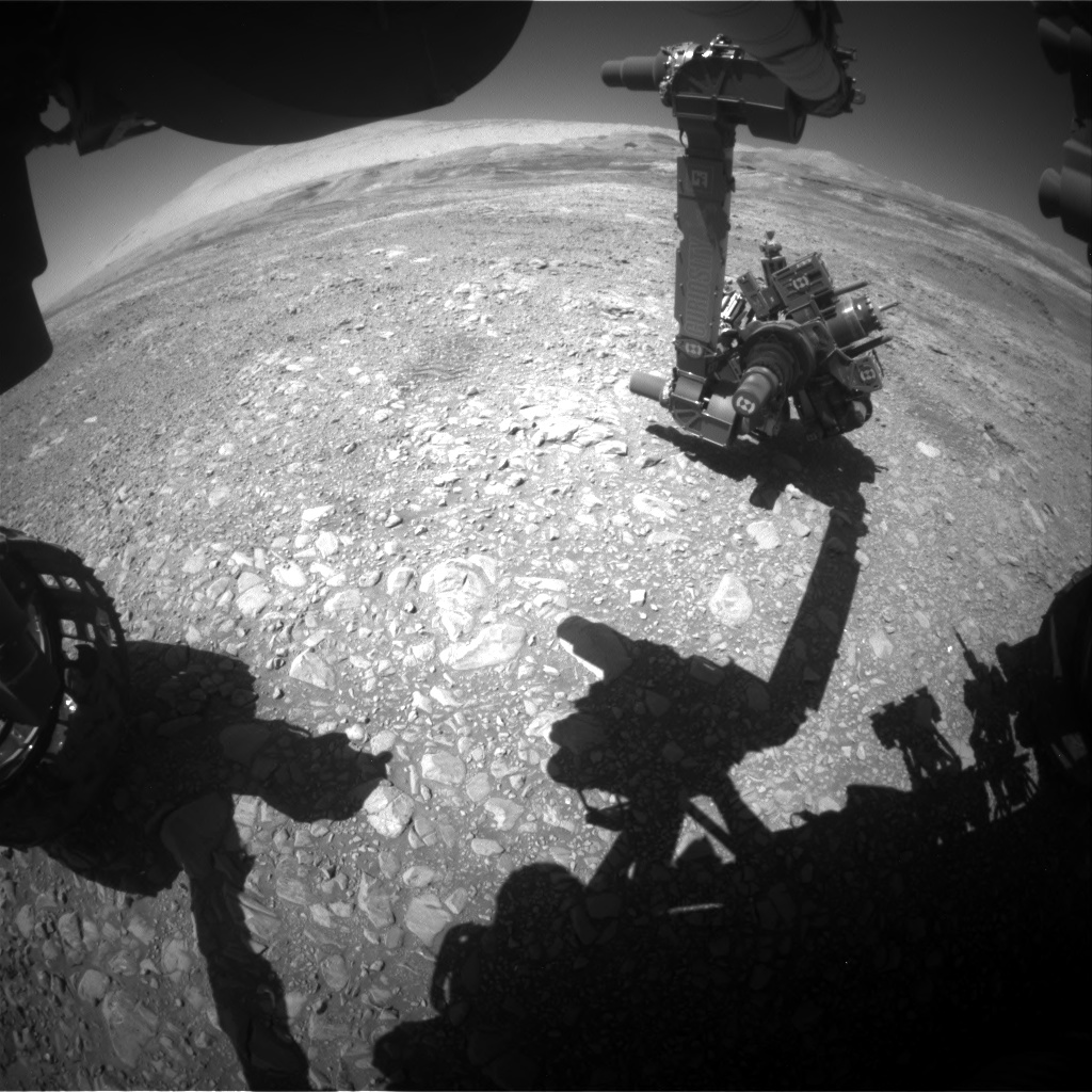 Nasa's Mars rover Curiosity acquired this image using its Front Hazard Avoidance Camera (Front Hazcam) on Sol 1955, at drive 214, site number 68