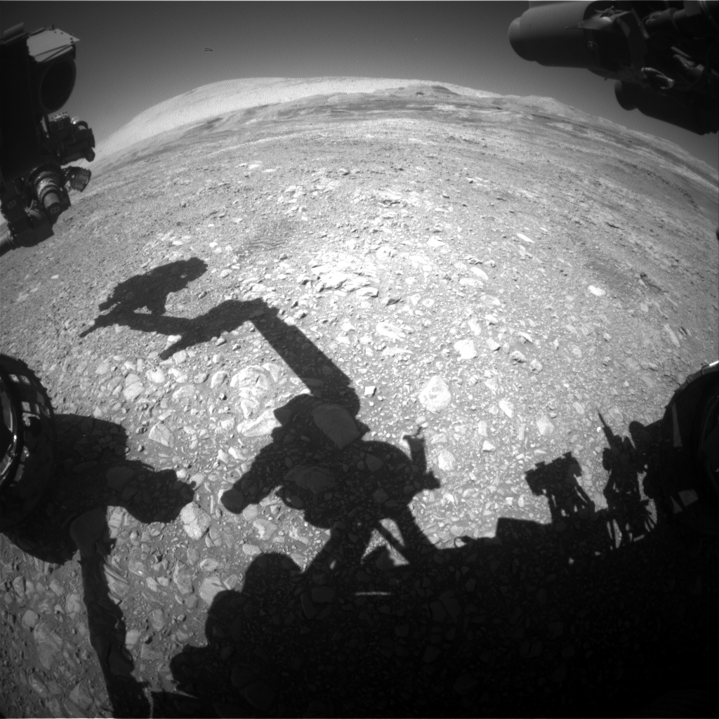 Nasa's Mars rover Curiosity acquired this image using its Front Hazard Avoidance Camera (Front Hazcam) on Sol 1955, at drive 214, site number 68
