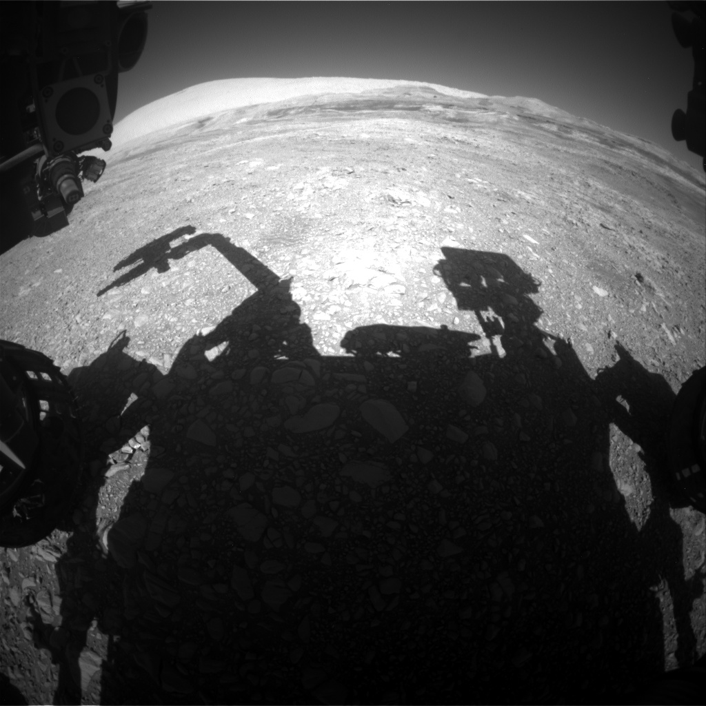Nasa's Mars rover Curiosity acquired this image using its Front Hazard Avoidance Camera (Front Hazcam) on Sol 1956, at drive 214, site number 68