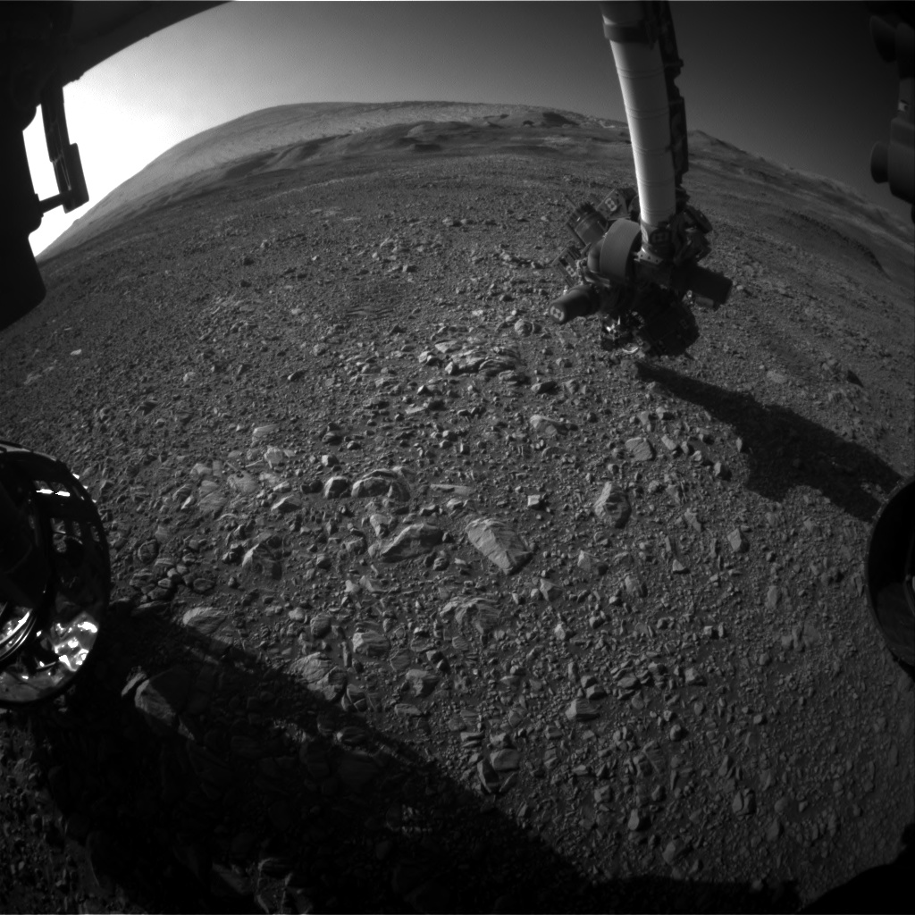 Nasa's Mars rover Curiosity acquired this image using its Front Hazard Avoidance Camera (Front Hazcam) on Sol 1960, at drive 214, site number 68