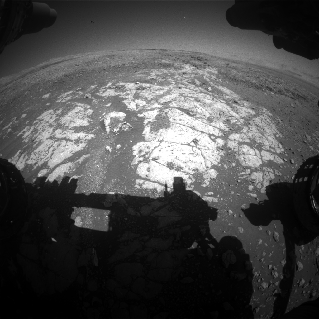 Nasa's Mars rover Curiosity acquired this image using its Front Hazard Avoidance Camera (Front Hazcam) on Sol 1962, at drive 580, site number 68