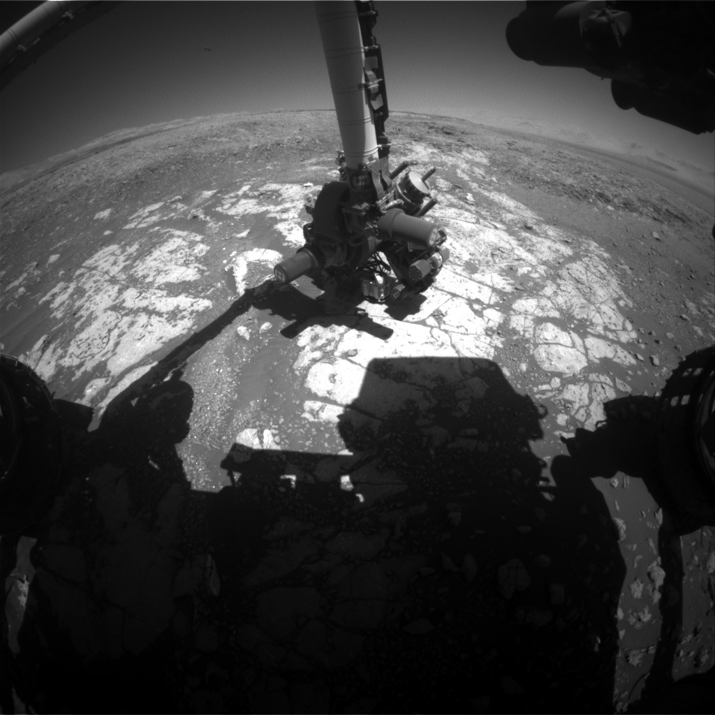 Nasa's Mars rover Curiosity acquired this image using its Front Hazard Avoidance Camera (Front Hazcam) on Sol 1964, at drive 580, site number 68