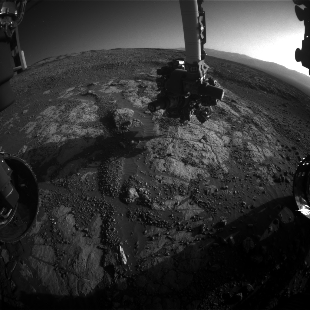 Nasa's Mars rover Curiosity acquired this image using its Front Hazard Avoidance Camera (Front Hazcam) on Sol 1966, at drive 580, site number 68
