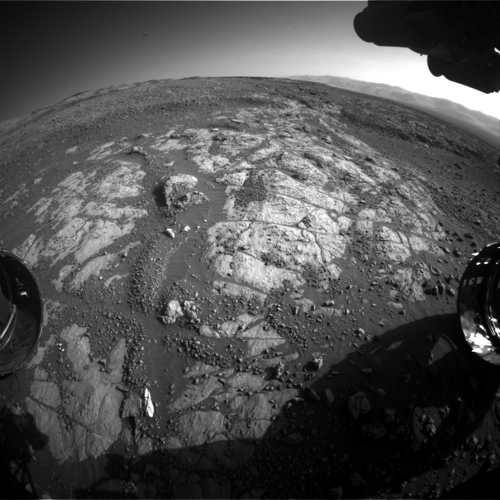 Nasa's Mars rover Curiosity acquired this image using its Front Hazard Avoidance Camera (Front Hazcam) on Sol 1968, at drive 580, site number 68