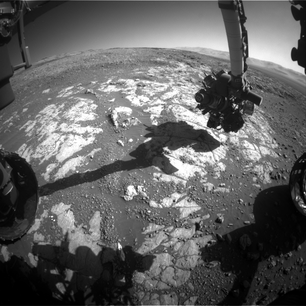 Nasa's Mars rover Curiosity acquired this image using its Front Hazard Avoidance Camera (Front Hazcam) on Sol 1969, at drive 580, site number 68