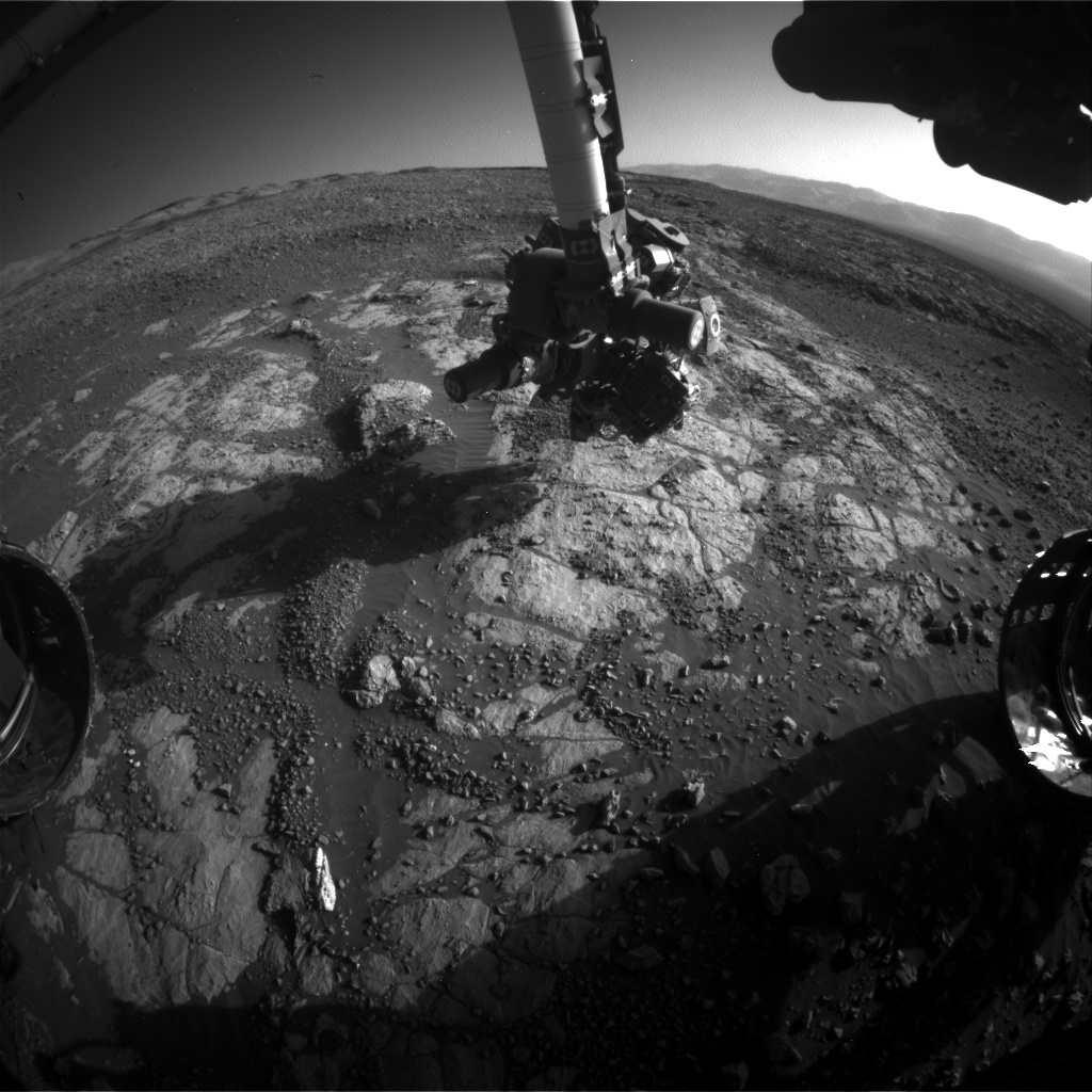 Nasa's Mars rover Curiosity acquired this image using its Front Hazard Avoidance Camera (Front Hazcam) on Sol 1972, at drive 580, site number 68