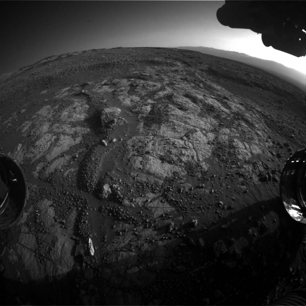 Nasa's Mars rover Curiosity acquired this image using its Front Hazard Avoidance Camera (Front Hazcam) on Sol 1973, at drive 580, site number 68