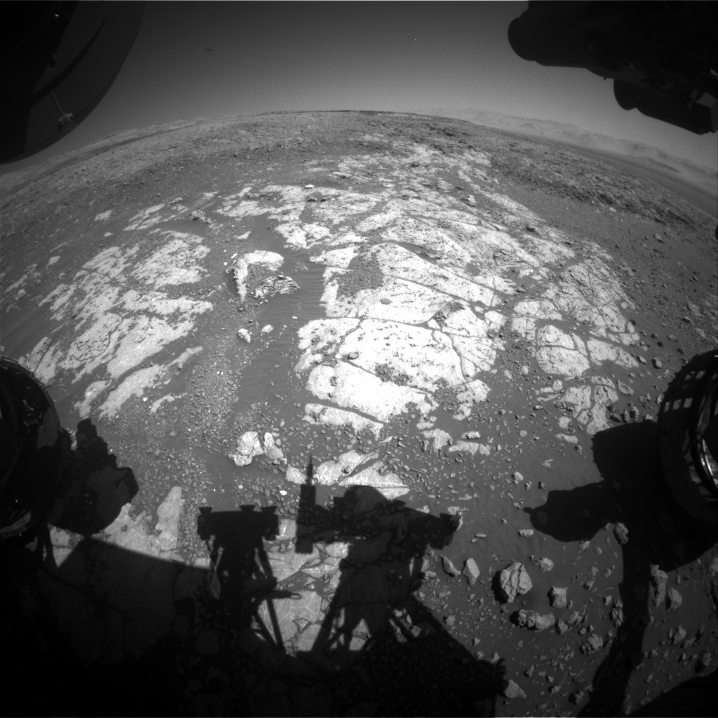 Nasa's Mars rover Curiosity acquired this image using its Front Hazard Avoidance Camera (Front Hazcam) on Sol 1977, at drive 580, site number 68